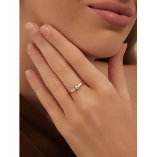 Кольцо из золота 585 пробы с бриллиантами