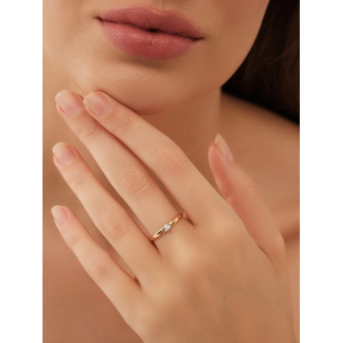 Кольцо из золота 585 пробы с бриллиантами