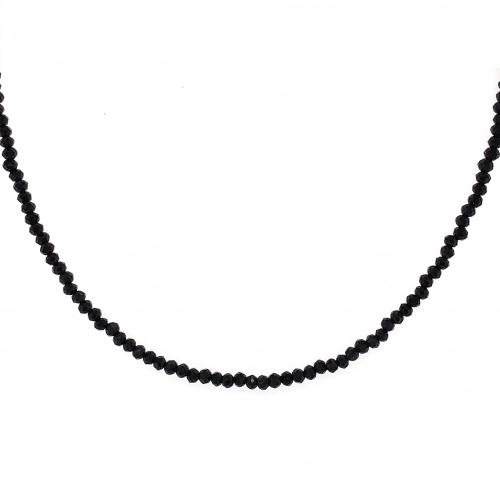 Колье (925) шпинель черный синт. чокер