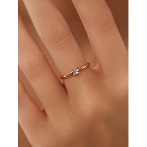 Кольцо из золота 585 пробы с бриллиантами