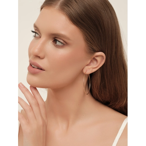 Серьги конго из золота 585 пробы