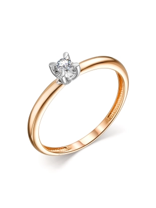 Кольцо из золота 585 пробы с бриллиантами