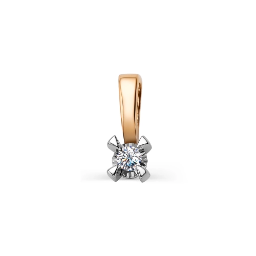 Подвеска из золота 585 пробы с бриллиантом