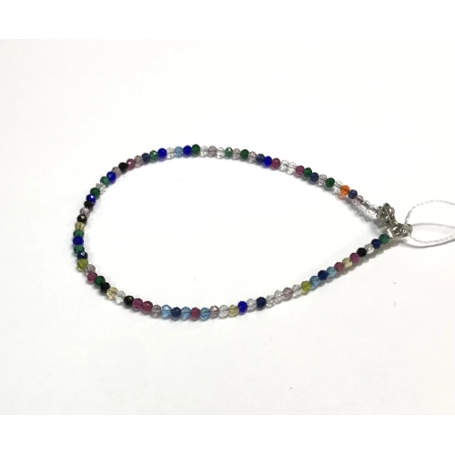 Браслет из серебра 925 пробы  с искусственным синим агатом