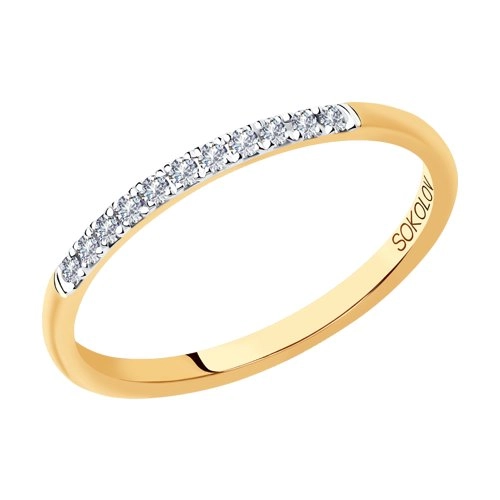 Кольцо (585) бриллиант обр