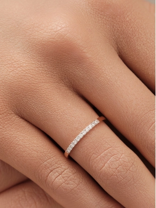 Обручальное кольцо из золота 585 пробы с бриллиантами