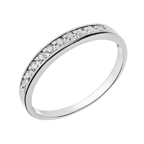 Кольцо из серебра 925 пробы с фианитами