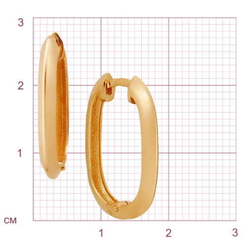 Серьги из желтого золота 585 пробы