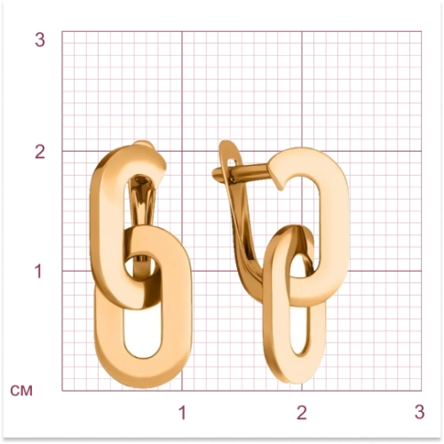 Серьги из золота 585 пробы