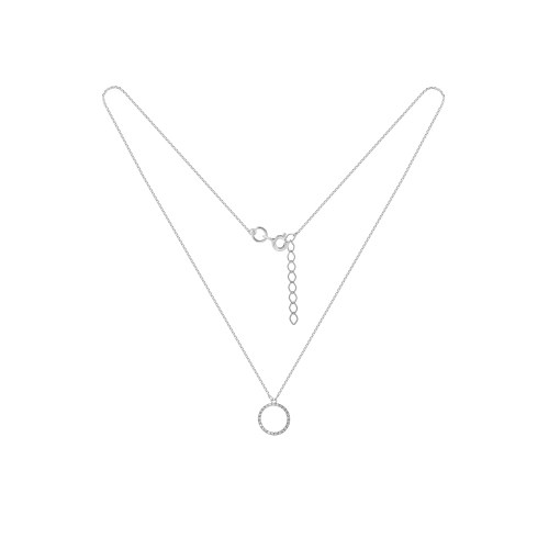 Колье из серебра 925 пробы с фианитами