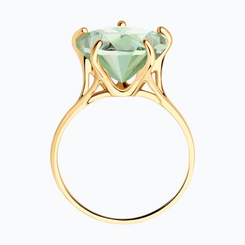 Кольцо из золота 585 пробы с аметистом