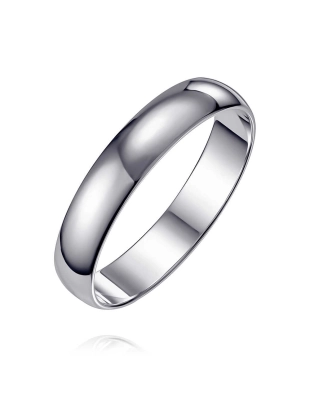 Обручальное кольцо из белого золота 585 пробы