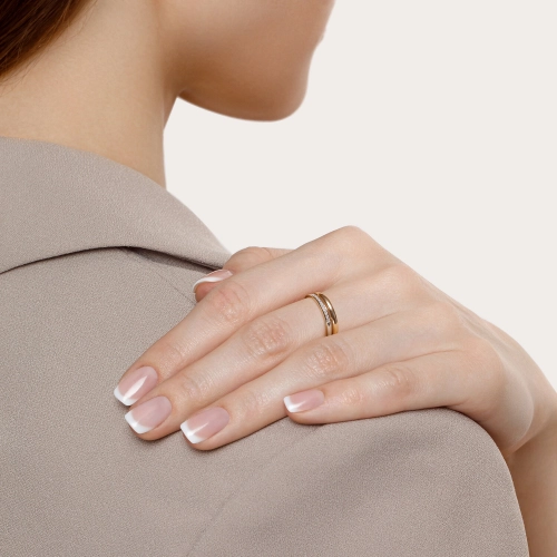 Кольцо из золота 585 пробы с фианитами