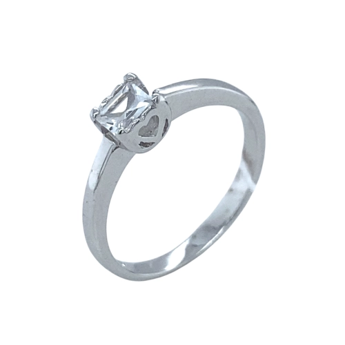 Кольцо из серебра 925 пробы с цирконами