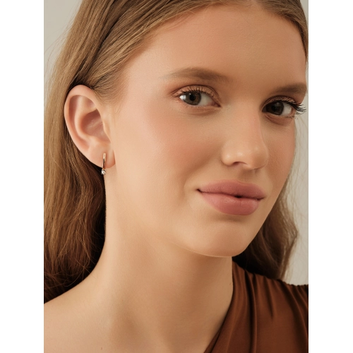 Серьги из золота 585 пробы с бриллиантами