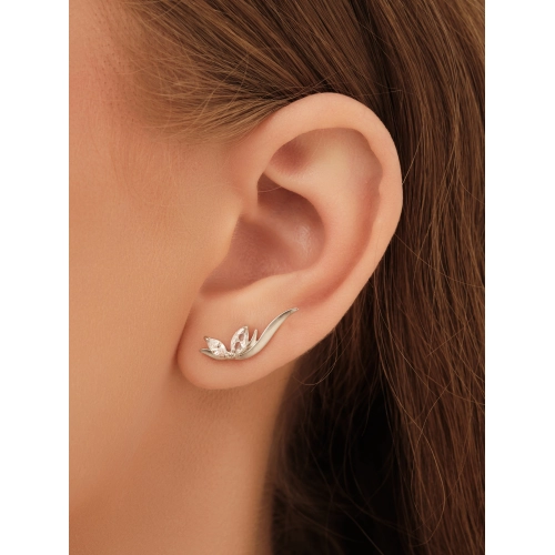 Серьги пины из серебра 925 пробы