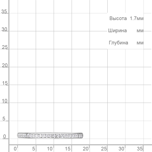 Кольцо из серебра 925 пробы с фианитами