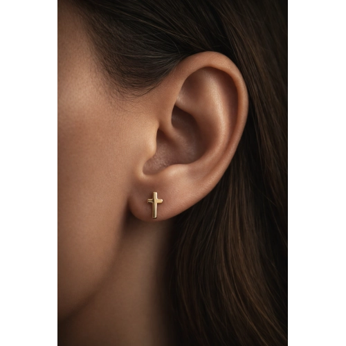 Серьги пусеты из золота 585 пробы