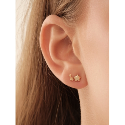 Серьги пусеты из золота 585 пробы