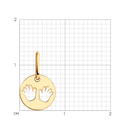 Подвеска из золота 585 пробы