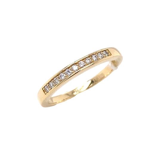 Кольцо из желтого золота 585 пробы с бриллиантами