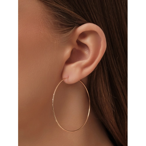 Серьги конго из золота 585 пробы