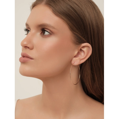 Серьги конго из золота 585 пробы