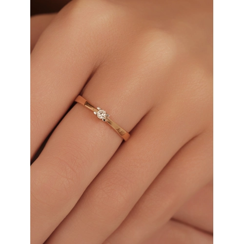 Кольцо из золота 585 пробы с бриллиантами