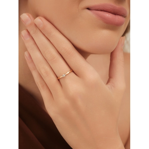 Кольцо из золота 585 пробы с бриллиантами