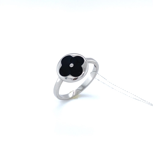 Кольцо из серебра 925 пробы с эмалью