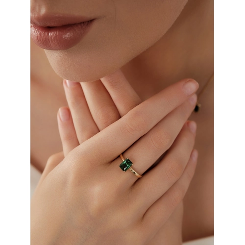 Кольцо (585 ж) турмалин синт.