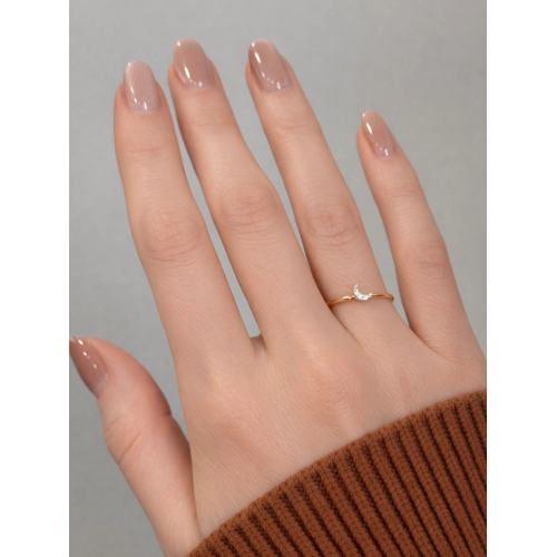 Кольцо из золота 585 пробы с фианитами