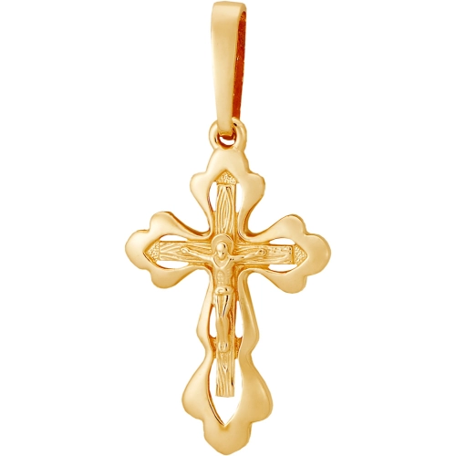 Подвеска Крест из золота 585 пробы