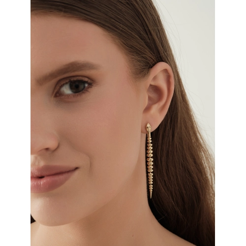 Серьги из желтого золота 585 пробы