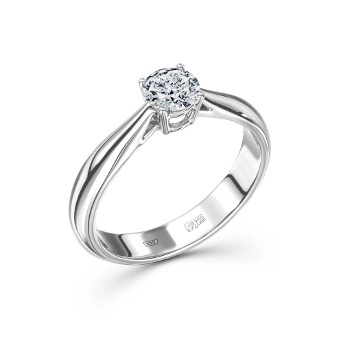 Кольцо из белого золота 750 пробы с бриллиантами