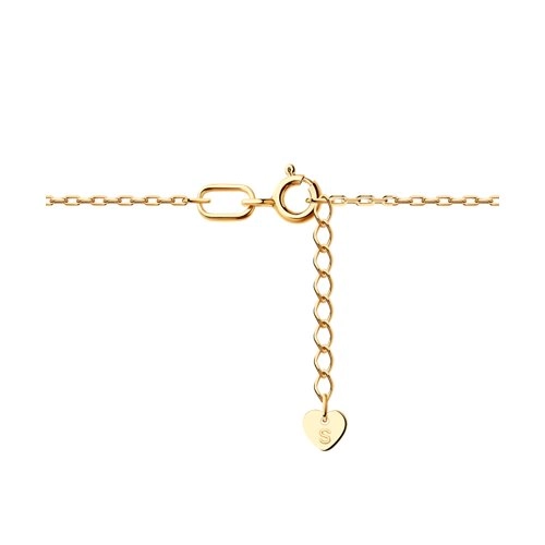 Браслет из золота 585 пробы с фианитами