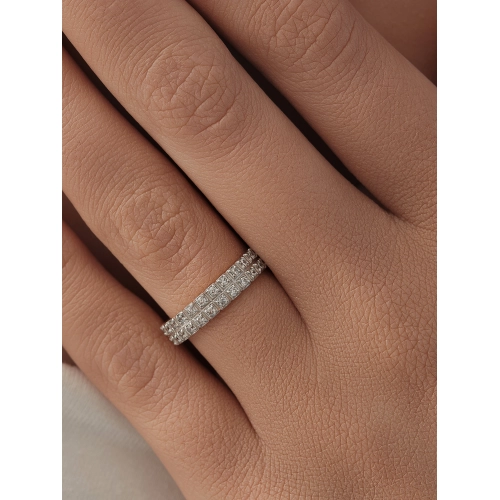 Кольцо из золота 585 пробы с фианитами