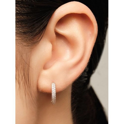 Серьги из золота 585 пробы с фианитами