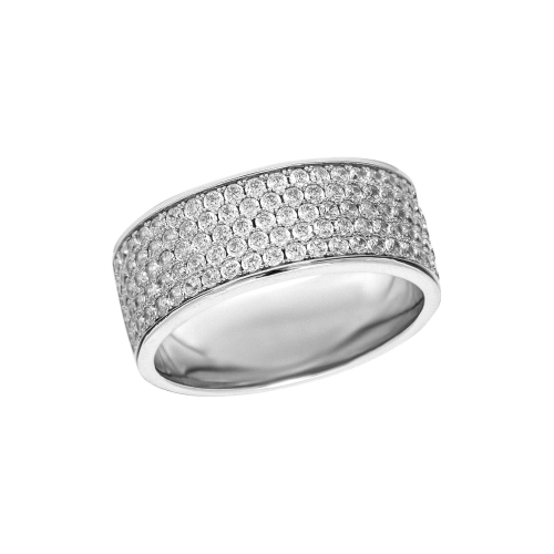 Кольцо из серебра 925 пробы с фианитами