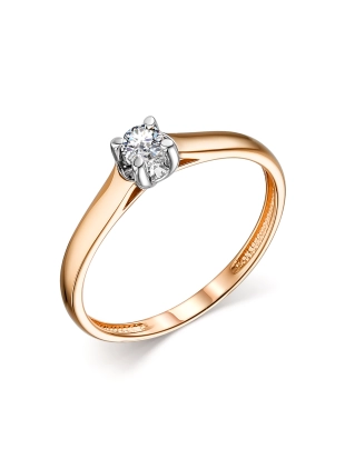 Кольцо из золота 585 пробы с бриллиантами