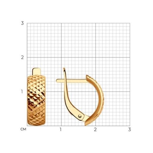 Серьги из золота 585 пробы