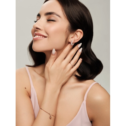 Серьги из золота 585 пробы с фианитами