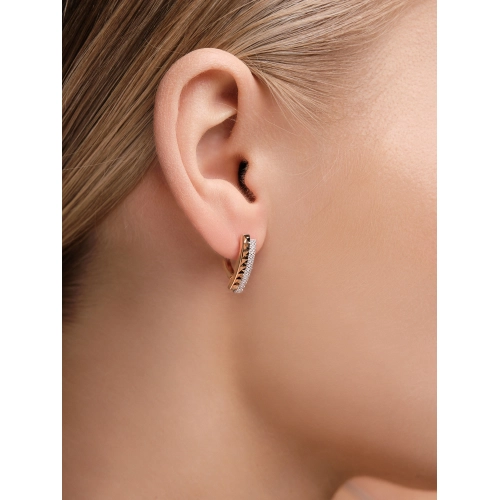 Серьги из золота 585 пробы с фианитами
