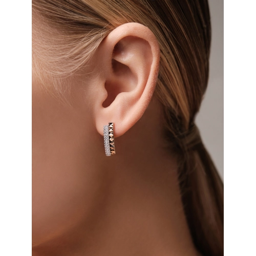 Серьги из золота 585 пробы с фианитами