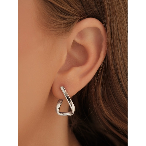 Серьги из белого золота 585 пробы