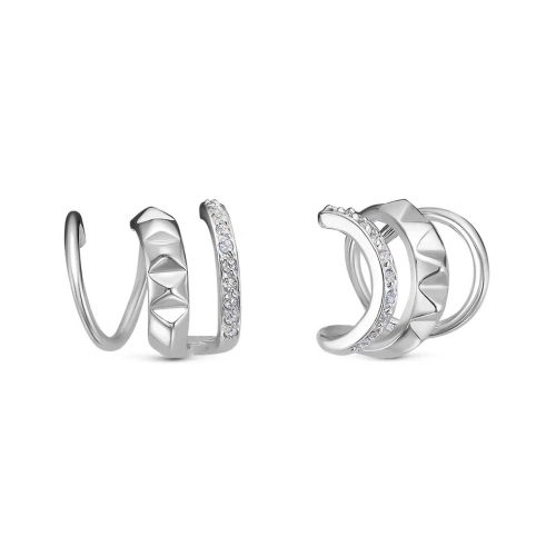 Серьги (925) фианит роллы