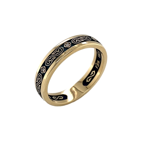 Обручальное кольцо из желтого золота 585 пробы