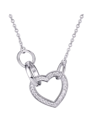 Колье из серебра 925 пробы с фианитами