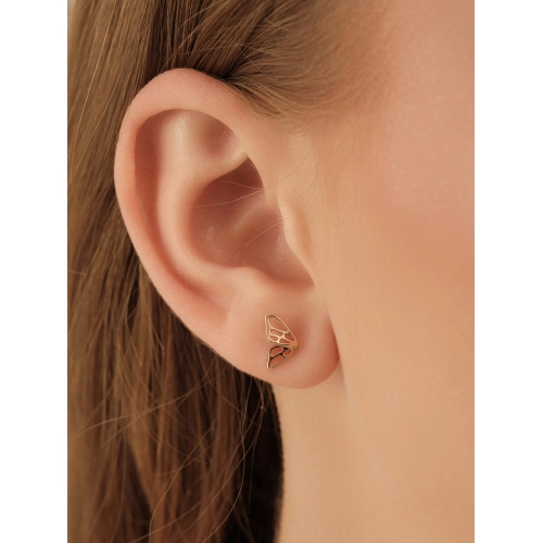 Серьги пусеты из золота 585 пробы