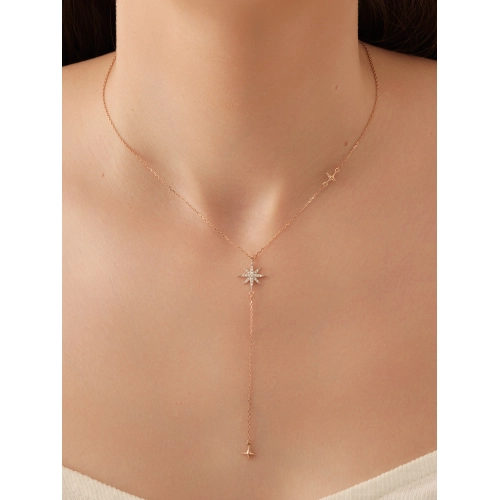 Колье (585) циркон сотуар